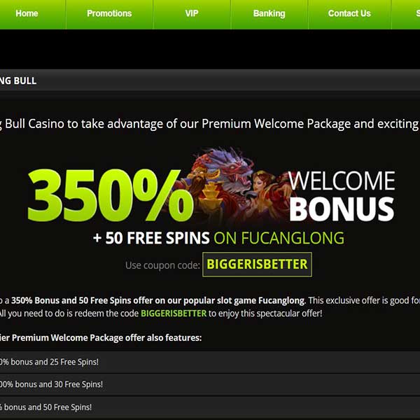 Raging Bull Casino Promotions